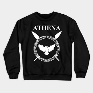 Athena Ancient Greek Goddess Shield Crewneck Sweatshirt